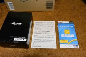 OCNモバイルONEがセットで付属