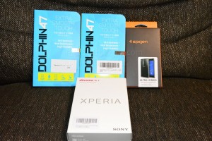 Xperia Z3とガラスフィルム・ケース