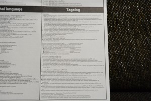 Precautions Tagalog