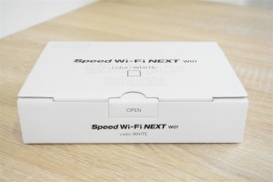 Speed Wi-Fi NEXT W01パッケージ