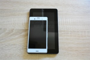 Kindle FireとXperia Z3の比較写真2