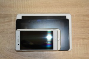 XperiaZ3・iPhone6Plus・Kindle Fire・iPad miniのサイズ比較